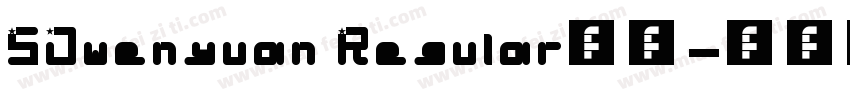 SJwenyuan Regular样品字体转换